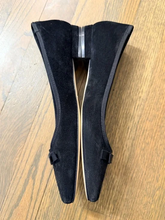 NWOB Doen Odette Ballet Flats in Kid Black Suede Women EU 38 - Picture 5 of 8